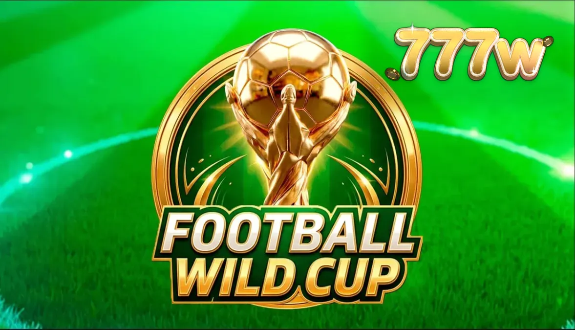Interface do jogo Football Wild Cup com elementos de estádio